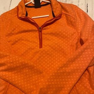 Coral Lands End 1/4 zip fleece